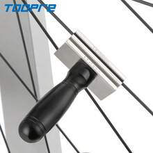 Llave de ajuste de radios planos para bicicleta TOOPRE, herramienta de corrección y ajuste de radios para rines de bicicleta de carretera. - Azul - Ver 6