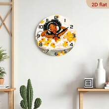 2D Flat, Round Wooden Wall Clock - Silent, Non-Ticking, Battery-Powered Clock For Bathroom And Bedroom, Frameless Design Suitable For Bathtubs, Easy Hook Installation, 10inch (AA Batteries Not Included) - Modern Minimalist Wooden Decorative Wall Clock,Valentines Gift,Graduation,Mother Giftsr,Room Deocr,Wall Deoc,Home Essentials - 1pcs/10in/25cm - View 7