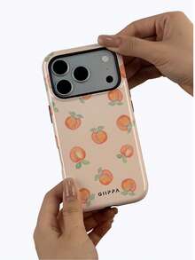 [24h Shipping From DE/FR/ES] [24-Hour Local Shipping] 2-In-1, Watercolor Peach Pattern Phone Case, Cute Fruit Pattern Shockproof Protective Case, Perfect Birthday/Holiday Gift For Her, Compatible With IPhone 17-11 Plus Pro Max/17Air/16e, Galaxy S21-S26 Ultra/Edge/Fe/Plus - 1 Image - View 4