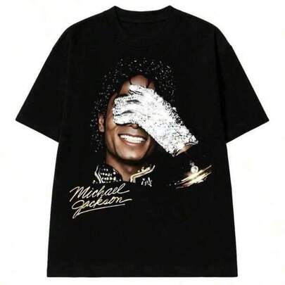 2026 New Summer New Michaels Jacksons And Shirts Women's Men's Shirts Fun Vintage T-Shirts Fashion Streetwear Men's Clothing Exclusive T-Shirts For Premium Fans Unisex Casual Short-Sleeved Tees A Must-Have For Fans Suitable For Festivals, Parties, Homewear, Daily Commutes, Back-To-School Outfits , Versatile Basic Tees,Lassic Unisex Graphic T‑Shirt Perfect For Everyday Wear,Casual Summer Cotton Tee,Soft,Lightweight And Comfortable Cotton Day Comfort,Stylish Casual Design Ideal For Men And Women,Crew Neck T-Shirt,Gym Top,Going Out Top,Outdoor Clothing,Work Wear,Office Wear,Holiday,Graduation,Casual T-Shirt,Fitted,Slogan T-Shirt, Quote T-Shirt,Minimalist Graphic Tee,Funny Graphic Tee,Beach Party,Surfing,Picni,Gift,Airport Outfit,Spring,Summer,Autumn,Winter,All Season Y1OV