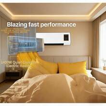 Slim Design Wall Air Conditioner & Heater - Portable Smart Combo With Remote, Ultra-Quiet For Tight Spaces - US A Type Plug(110-127V) - View 4