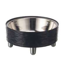 1pc Stable 4-Leg Stainless Steel Pet Bowl With Water Ripple Pattern, Suitable For Cats And Dogs, Non-Staining, Detachable For Easy Cleaning - 300ml - View 11
