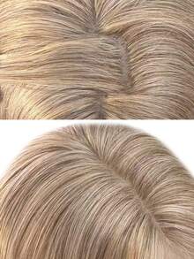 alicegarden 28 Inch Long Synthetic Straight Hair Wig, Natural Middle Part Design, Golden Tone, Perfect For Daily Use, Presents A Natural And Realistic Appearance, Ideal Gift For Women - Gold - View 5