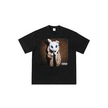 Che-Sayso-Says-Hip Hop T-Shirt Hip Hop Graffiti Print Short Sleeve Tee Unisex Trendyss Urban Street Style Tops - màu đen - Xem 1