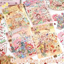 3D Miniature House Diorama Sticker Set, 2 Sheets Pet Stickers + 1 Sheet Scene Cardboard + 1 Sheet Reference, 4 Styles Available, Ideal For Scrapbooking And Crafting Scrapbook Supplies - Landscape Stickers - View 4