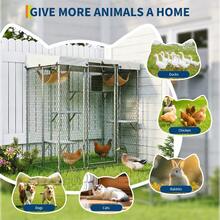 Large Outdoor Catio 79'' Cat Enclosure With 4 Platforms, Hammock, Condo And Waterproof UV-Resistant Roof, Outdoor Walk-In Metal Cat Patio Shelter For Multiple Cats 76''h - L - View 4