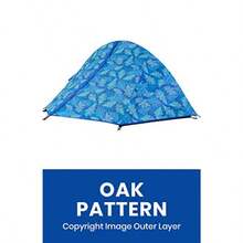 Alvantor Tienda de campaña para 3 Personas Impermeable para mochilero Ultraligera Barra de Aluminio para 4 Estaciones Cabina al Aire Libre Doble Capa Viajes con patrón de Roble - como en la imagen - Ver 3