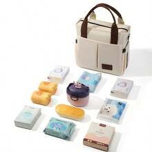 Bolsa de ombro multifuncional e moderna para fraldas, em tecido Oxford resistente à água, ideal para uso externo. - 2691 Bolsa para Mamãe - Ver 7