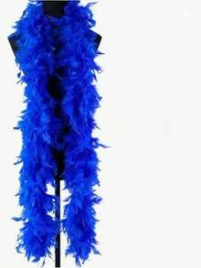 Carnival Feather Boa, Halloween Decorative Feather Scarf, Christmas Tree Ornament Feather Accessory - Multicolor - View 17