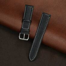 Lychee Grain PU Leather Watch Band For Women Men 16mm 18mm 20mm 22mm Durable Replacement Accessories For Wristwatch Strap - Mouldless - View 22