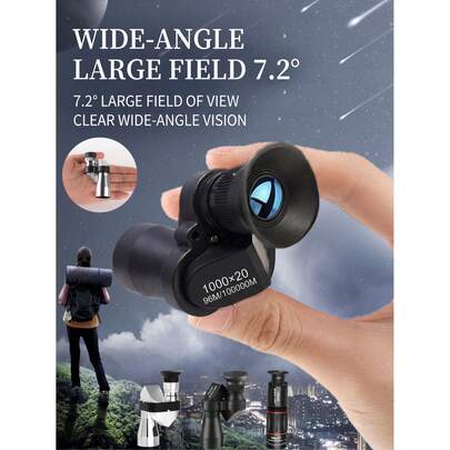 1 chiếc ống nhòm góc/ống nhòm điện thoại/kẹp điện thoại, ống nhòm đơn góc ngoài trời 2 trong 1 với ống kính dài cho điện thoại, kẹp ống kính đa năng phù hợp với mọi kiểu máy, thích hợp cho đi bộ đường dài, cắm trại, ngắm chim, xem hòa nhạc, quan sát xa rõ nét, nhỏ gọn, thiết bị chụp ảnh tele cần thiết cho người đam mê hoạt động ngoài trời.