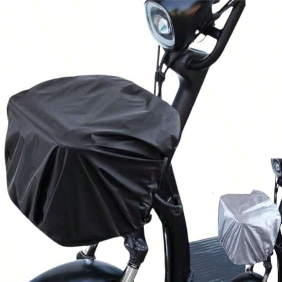 自転車カバー 防水生地 前カゴ 自転車バスケットレインカバー 電動アシスト車対応 取り付け簡単 防水 防塵 盗難 遮光 散乱防止 大容量 カゴカバー 雨 通勤自転車用 カゴ すっぽりカゴカバー 前後兼用 - 写真のように - チェックする 1