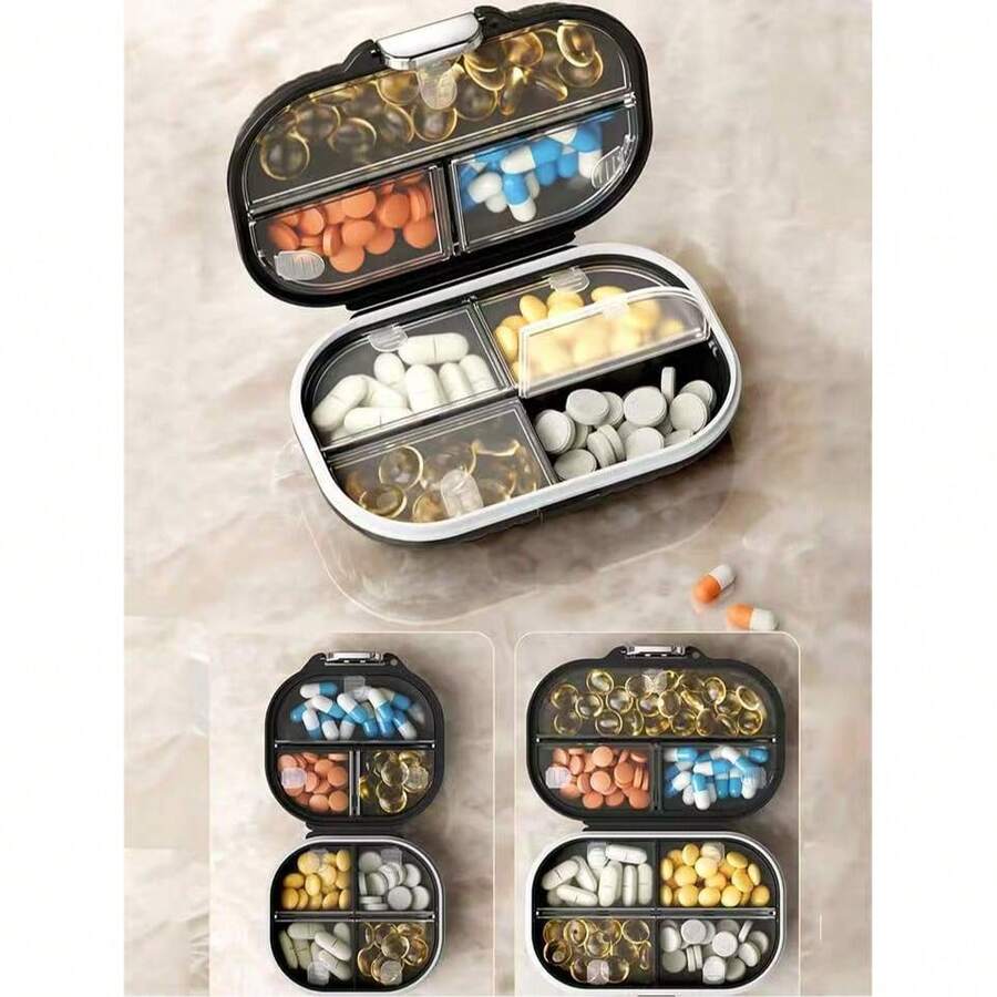 7-Day Portable Waterproof Pill Case, Mini Medication Box For Daily 3 Meals Pill Organizer - View 1
