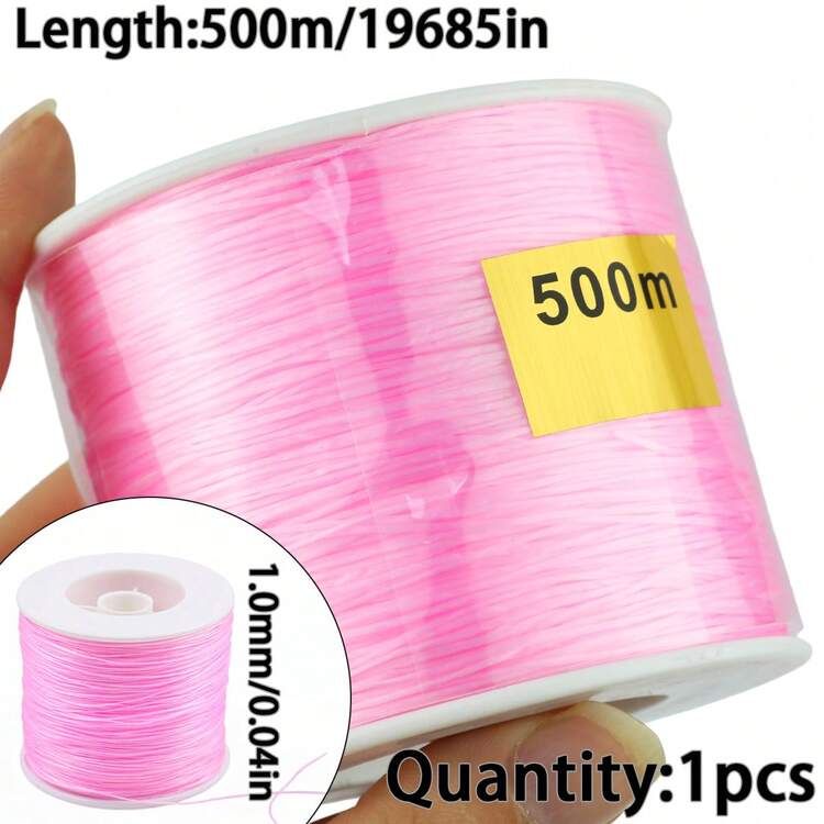 1 Roll Korean Colorful Flat Beading Thread, For Handmade DIY Jewelry Making - Flat Line - View 11