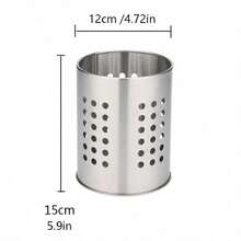 Rak Penyimpanan Peralatan Dapur Stainless Steel - Keranjang Peralatan dengan Desain Drainase, Pengering Peralatan Dapur Multifungsi Cocok untuk Penyimpanan di Atas Meja, Pengorganisasian Dapur - View 12