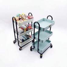 1:12 Scale Miniature Model Cafe Food Cart, BJD Micro Food Toy Scene Shelf, Doll House Decor Accessory, Micro Scene Photography Prop, Miniature Convenience Store Food Toy Play Set - Multicolor - View 1