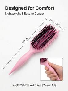 Hair brushes-EU+UK 卷发造型梳，尼龙刷毛定型梳，减少拉扯和毛躁，适用于3A-4C波浪卷发质，居家/旅行/沙龙专业造型工具。是喜爱卷发护理的家人和朋友的理想礼物，适合生日、圣诞节、情人节、母亲节、父亲节等各种场合。 - 氣墊梳 - 查看 5