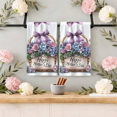 Bộ 1/2/4/6 khăn lau bát đĩa in họa tiết hoa nhiều màu sắc - kích thước 16x24 inch, khăn bếp mềm mại với họa tiết hoa, kiểu dáng hiện đại, có thể giặt máy, dùng để trang trí theo mùa, có thể dùng làm khăn ăn, tấm lót bàn, quà tặng tân gia, phù hợp cho nhà bếp, phòng tắm, hoạt động ngoài trời, tiệc tùng, trang trí tiệc trà chiều, đồ dùng gia đình.