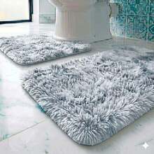 3-Piece Set Of High Pile Bath Mat. - 淺灰色 - 查看 2