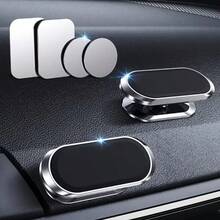 Upgraded Magnetic Car Phone Holder, 360° Rotatable Strong Magnet Mount, Universal Magnetic Cell Phone Stand Compatible With All Smartphones - Black + 2 Magnetic Patches - View 2