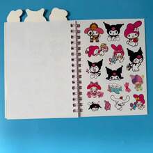 SANRIO 27pcs Cute Cartoon Sticker Combination Notebook, DIY Scrapbooking Material - Sticker - View 9