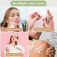 Bông tẩy trang đa lớp thấm hút cao, hình tròn, làm từ cotton hữu cơ, mềm mại và nguyên chất. - Hồng - Xem 4