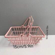 1 chiếc giỏ đựng đồ để bàn nhỏ/lớn dễ thương, giỏ đựng đồ dùng học tập hình trái tim cho bé gái, đồ trang trí phòng ký túc xá sinh viên, giỏ quà tặng, giỏ đựng đồ dùng phòng tắm. - Nhiều màu - Xem 8