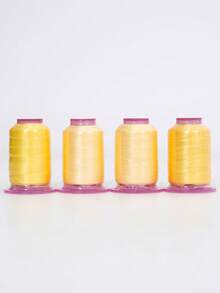 Set de 4 piezas con 550 yardas de surtido de hilos de bordado en caja de almacenamiento, hilos de poliéster multicolor adecuados para máquinas de coser, punto de cruz, costura y manualidades, gran regalo - multicolor - Ver 17