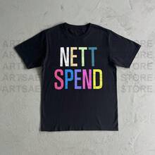 Nettspend Heavy Cotton Tee Shirt - Nettspend Tshirt - Black - View 1