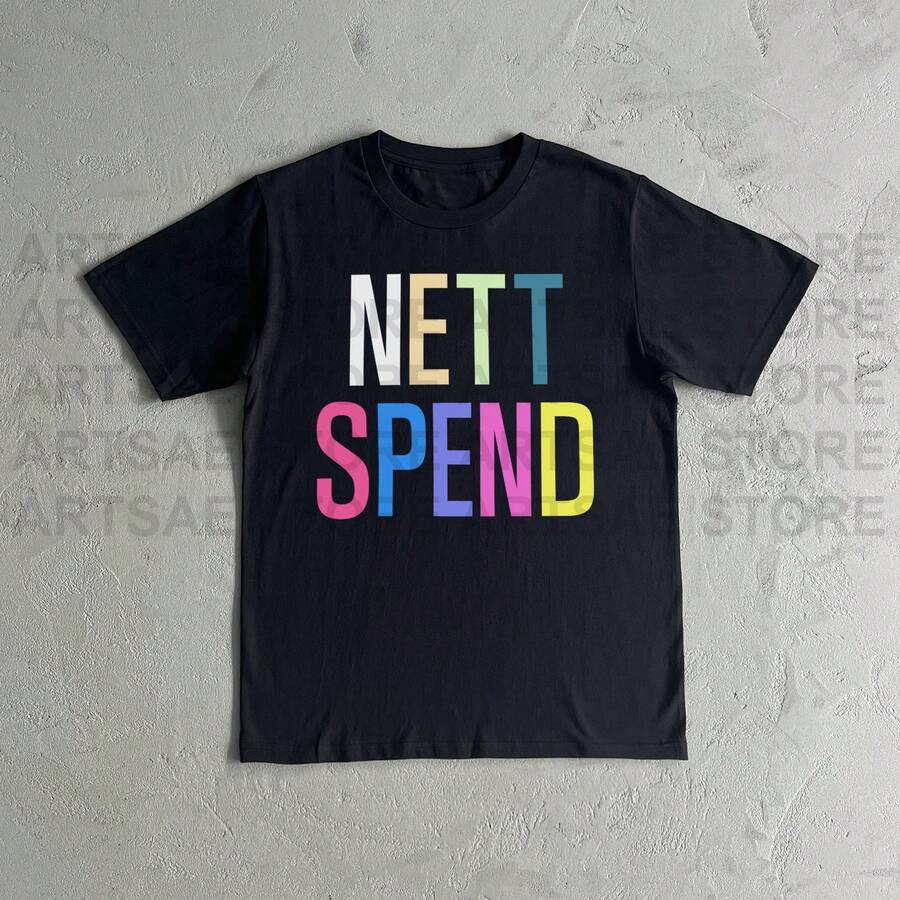 Nettspend Heavy Cotton Tee Shirt - Nettspend Tshirt - Black - View 1