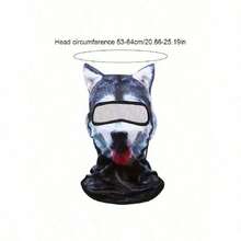 All-Season Protective Animal Pattern Face Mask, 3D Digital Printing Windproof Ski Mask For Outdoor Activities - 1 cái - Xem 8