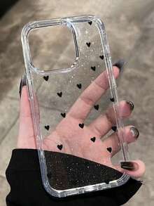 1件大孔亮片透明全包覆防震防摔手機殼，TPU軟性保護殼，相容 iPhone 18/18Pro/18ProMax/17/17Air/17Pro/17ProMax/16/16Pro/16Plus/16ProMax/15ProMax/14ProMax/13ProMax/12ProMax/11ProMax/16ProMax - 透明3 - 查看 7