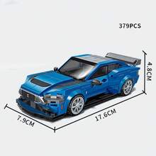 Coche técnico ciudad velocidad coche de carreras bloques de construcción coche deportivo garaje Carro Rennau Voiture MOC vehículo creativo juguetes - 714022 sin caja - Ver 14