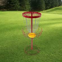 Golf Basket 24-Chain Disc 25.39in Iron Target With Wind-Resistant Base For Backyard Park Practice Etc - 紅色 - 查看 4
