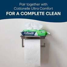 Premium Specials! Paraben-Free Gentle Clean Wipes | Hypoallergenic Dermatologist-Tested Wipes | Cottonelle Gentle Plus Flushable Wet Wipes, 4 Flip-Top Packs - 168 - 查看 6