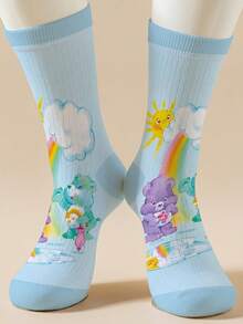 1 Đôi tất nữ Care Bears in hình cá nhân hóa, in kỹ thuật số 360 độ với các hình ảnh thú vị như Cheer Bear, Wish Bear, Heart Bear, Angel Bear, Grumpy Bear, thời trang và tối giản, phù hợp để mang hàng ngày và làm quà tặng tốt nghiệp/sinh nhật. - Nhiều màu - Xem 4