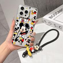 This Disney Mickey Mouse Lanyard Phone Case Is Fully Covered In TPU Material, Features Strong Magnetic Closure, Is Shockproof And Lightweight, And Is Compatible With IPhone17/16/11/13/15/15 Plus/15 Pro/15 Pro Max/12/14 Pro Max/11 Pro Max/12 Pro/12 Pro Max/13. This Phone Case Is A Popular Birthday Gift Or Business Gift Choice; It Is Durable, Stain- And Fingerprint Resistant, And Suitable For Both Men And Women. The Set Also Includes A Mickey Mouse Phone Case And A Mickey Mouse Plush Bracelet, Making It A Perfect Gift For Friends And Family. This Stylish Phone Case Is Fun, Lightweight, And Durable. IPhone17 Pro Max Phone Case, Minnie Mouse Phone Case. - 黑色 - 查看 7