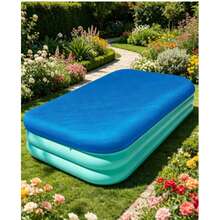 Lona de Proteção para Piscina Inflável, Tapete de Cobertura de Piscina - A - Visão 2