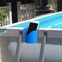 4/2/1 Set Detachable Pool Cup Holder, Hanging Drink Holder For In-Ground Pool Without Drilling, Sturdy Bottle, Beer, Phone Cup Rack, Multifunctional Outdoor Patio And Pool Accessory - A - View 2