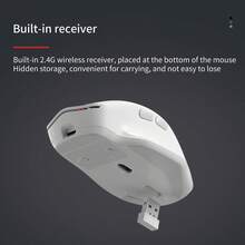 Lenovo N230 Dual-Mode Wireless Mouse | 2.4G/BT Dual-Mode Connection | Rechargeable Long Battery Life | Comfortable Design | Multi-Device Compatible - View 6