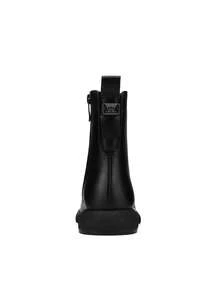 Giày bốt nữ PU phong cách punk trung tính thời trang - màu đen - Xem 5