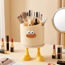 360° Rotating DIY Adhesive Storage Box, Creative Decor Organizer For Desk, Makeup, Stationery, Suitable For Home, Dorm, Office - Multicolor - View 6