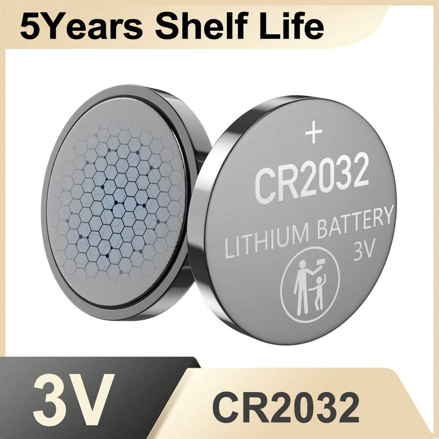 CR2032 Lithium Coin Battery, Available In Packs Of 4/6/10/16/20/24/40. Long-Lasting Power, Extended Lifespan, Stable Discharge, Leak-Proof. Ideal For Car Keys, Electronic Scales And More. - View 1