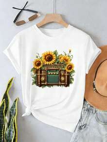 Women T-Shirts - White - View 2