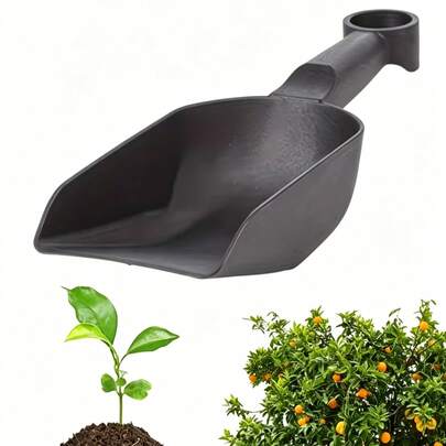 Bộ dụng cụ làm vườn 7 món, bao gồm: xẻng làm vườn mini, xẻng làm vườn bằng nhựa, muỗng xúc đất, xẻng làm vườn dày, xẻng làm vườn dẹt, dụng cụ cạo đá và xẻng làm vườn chịu lực.