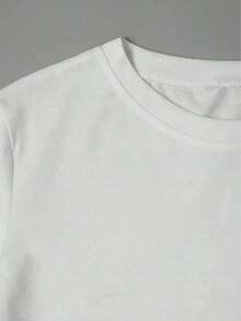 Camiseta Estampada con Temática de Agradecimiento a Maestros 2026 - Diseño con Patrón de Corazón y Manzana "Gratitud, Cuidado, Motivación, Enseñanza, Apoyo", Camiseta Casual de Manga Corta con Cuello Redondo, Fibra de Poliéster, Para Todas las Temporadas, Uso Diario |   Impresión Divertida |   Ajuste cómodo, camiseta de regalo para el Día del Maestro - Blanco - Ver 3