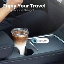 50-Pack Of 12oz/16oz Transparent Disposable Coffee Cups With Lids – Made Of Insulated Plastic Material, Leak-Proof Design, Suitable For Iced Coffee, Smoothies, And Cold Drinks, Ideal For Home, Restaurants, Beverage Shops, Parties, Picnics, And Coffee Bar Accessories - 16盎司-500毫升 - 查看 11