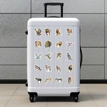 50PCS Retro Animals Cartoon Aesthetic Graffiti Self-Adhesive Sticker, Decorative Ledger, Skateboard, Guitar, Water Cup, Creative Decorative Graffiti Sticker - 50PCS - View 6