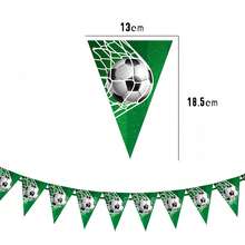 1 Set/2 Sets Football Theme Birthday Party Decorations, Football Birthday Party Banner, Sports Football Birthday Party Supplies - Multicolor - View 7