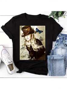 Women T-Shirts - Black - View 1